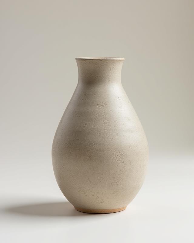 Vase med rå, taktil overflade