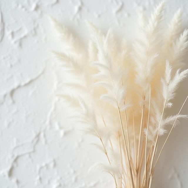 Nært billede af hvid tørret hør